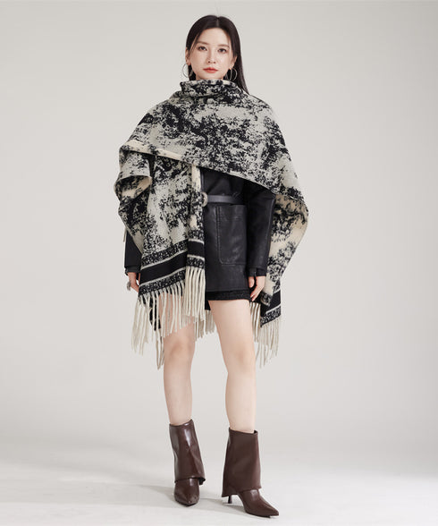 Ink Jacquard Stole